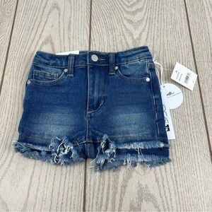 Joe's Jeans Girls' Audrey Regular Fit High Rise Denim Shorts 3T Deep Dive $35